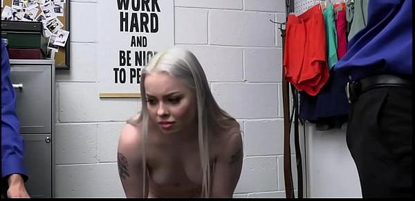  Petite Blonde Teen Shoplifter Fucked By Dad And Son Officers